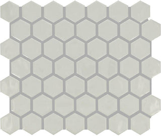 12x10 Artezen Hexagon Honeycomb Mosaic Solid-Color Glossy Smooth Ceramic Tile