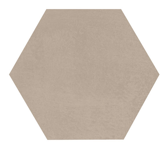 12x10 Moroccan Concrete Hexagon  Mosaic Concrete-Look Matte Smooth Porcelain Tile Light Brown