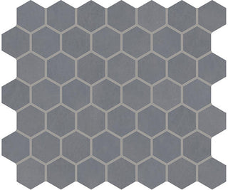 12x10 Moroccan Concrete Hexagon Mosaic Concrete-Look Matte Smooth Porcelain Tile