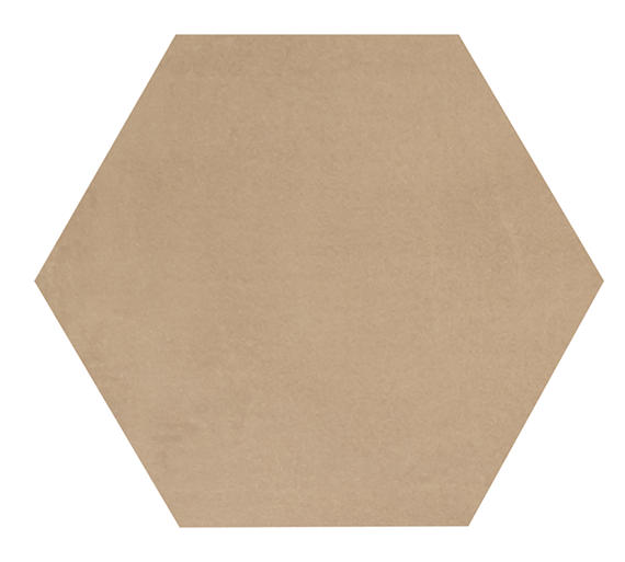 12x10 Moroccan Concrete Hexagon  Mosaic Concrete-Look Matte Smooth Porcelain Tile Yellow Brown