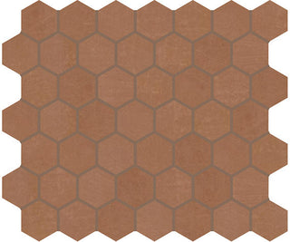 12x10 Moroccan Concrete Hexagon Mosaic Concrete-Look Matte Smooth Porcelain Tile