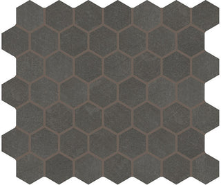 12x10 Moroccan Concrete Hexagon Mosaic Concrete-Look Matte Smooth Porcelain Tile