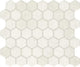 11/2 Studio Haven Hexagon  Mosaic Solid-Color Matte Smooth Ceramic Tile Cream White
