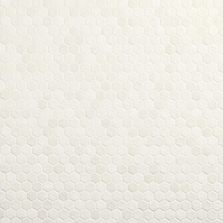 Cream White - 11x10 Studio Haven Hexagon Mosaic Solid-Color Matte Smooth Ceramic Tile