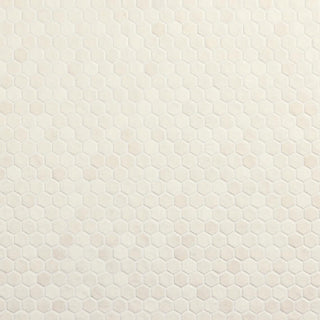 Ivory Cream - 11x10 Studio Haven Hexagon Mosaic Solid-Color Matte Smooth Ceramic Tile