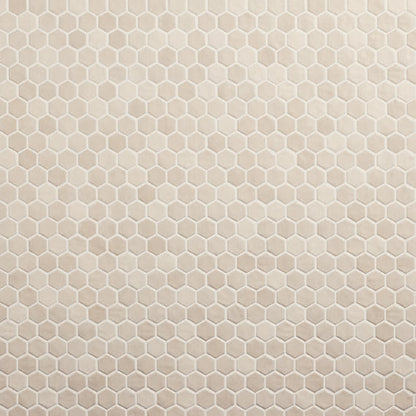 11/2 Studio Haven Hexagon  Mosaic Solid-Color Matte Smooth Ceramic Tile Warm Taupe
