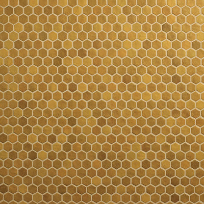 11/2 Studio Haven Hexagon  Mosaic Solid-Color Matte Smooth Ceramic Tile Golden Beige