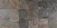 16x16 Slate Random Pattern  Stone-Look Matte Riven Slate Tile Slate Multicolor