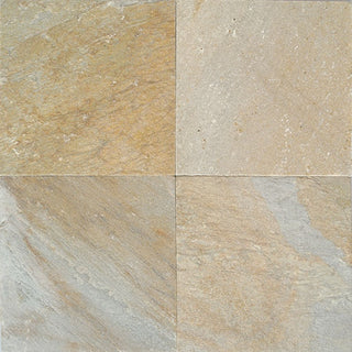 16x16 Slate Random Pattern Stone-Look Matte Riven Slate Tile