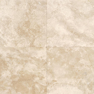 16x16 Travertine Grid Natural Travertine-Look Honed Natural Travertine Tile