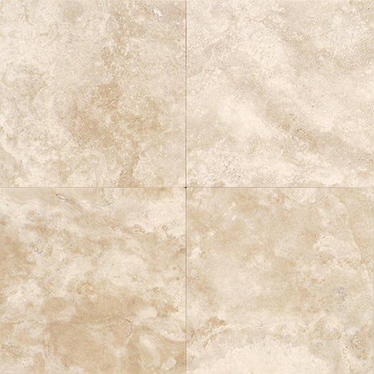 16x16 Travertine Grid Natural Travertine-Look Honed Natural Travertine Tile Sand Beige