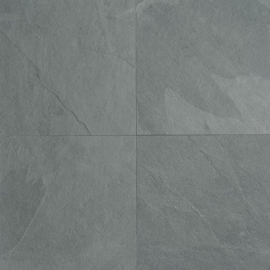16x16 Slate Random Pattern  Stone-Look Matte Riven Slate Tile Slate Gray