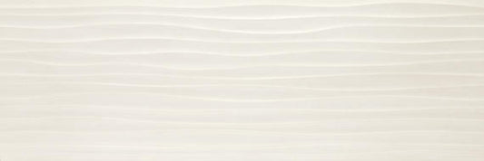 16x48 Materika Wave  Natural Concrete-Look Matte Textured Ceramic Tile Pale Ivory