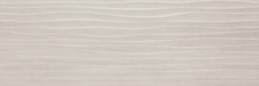 16x48 Materika Wave  Natural Concrete-Look Matte Textured Ceramic Tile Medium Gray