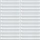 1x6 Color Wave Straight Joint  Mosaic Solid-Color Glossy Smooth Glass Tile White