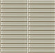 1x6 Color Wave Straight Joint  Mosaic Solid-Color Glossy Smooth Glass Tile Beige