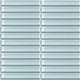 1x6 Color Wave Straight Joint  Mosaic Solid-Color Glossy Smooth Glass Tile Aqua