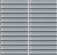 1x6 Color Wave Straight Joint  Mosaic Solid-Color Glossy Smooth Glass Tile Gray