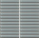 1x6 Color Wave Straight Joint  Mosaic Solid-Color Glossy Smooth Glass Tile Dark Gray