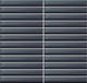 1x6 Color Wave Straight Joint  Mosaic Solid-Color Glossy Smooth Glass Tile Black