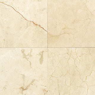 18x18 Marble Grid Medium Veining Natural Marble-Look Polished Smooth Marble Tile