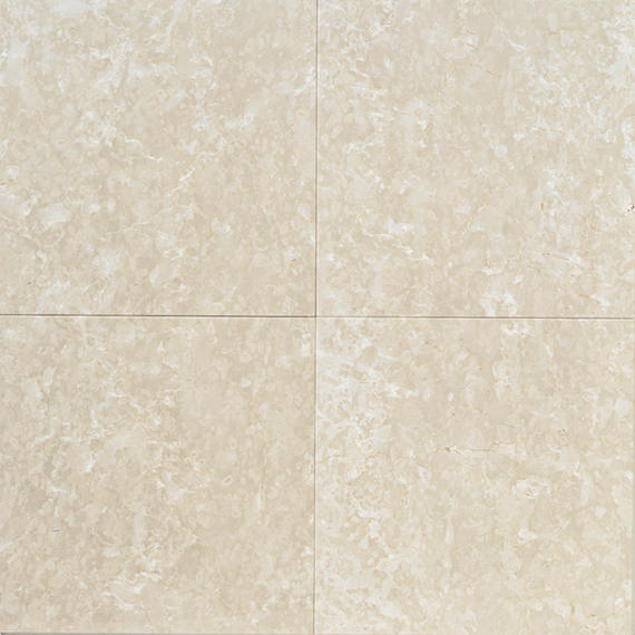 18x18 Marble Grid  Natural Marble-Look Polished Smooth Marble Tile Cream Beige
