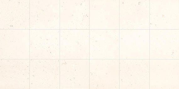 18x18 Limestone Speckled Grid Patterned Marble-Look Honed Smooth Limestone Tile Cream White