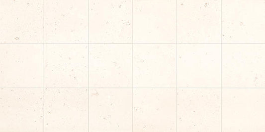 18x18 Limestone Speckled Grid Patterned Stone-Look Honed Smooth Limestone Tile