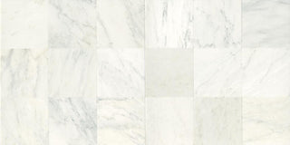 18x18 Marble Grid Intense Veining Natural Marble-Look Polished Smooth Marble Tile