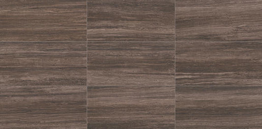 18x36 Articulo  Natural Stone-Look Matte Smooth Porcelain Tile Chocolate Brown