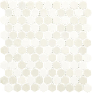 11x12 Uptown Glass Hexagon Mixed-Color Mosaic Matte Smooth Stone Tile