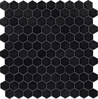 11x12 Uptown Glass Hexagon Mixed-Color Mosaic Matte Smooth Stone Tile