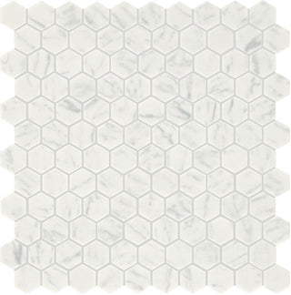 11x12 Uptown Glass Hexagon Mixed-Color Mosaic Matte Smooth Stone Tile