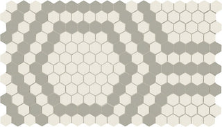 Light Gray - 12x21 Unglazed Mosaics Hexagon Mosaic Mixed-Color Matte Smooth Porcelain Tile