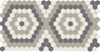 12x21 Unglazed Mosaics Hexagon Mosaic Mixed-Color Matte Smooth Porcelain Tile