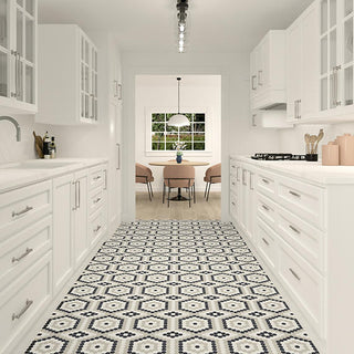 Soft Gray - 12x21 Unglazed Mosaics Hexagon Mosaic Mixed-Color Matte Smooth Porcelain Tile
