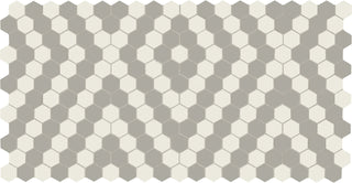 12x21 Unglazed Mosaics Hexagon Mosaic Mixed-Color Matte Smooth Porcelain Tile