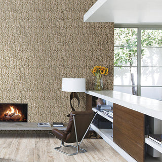 Light Brown - 12x12 Clio Mosaics Random Pattern Mosaic Mixed-Material Look Matte Smooth Glass & Stone Tile