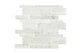 1 Marble Linear Random Pattern Mosaic Marble-Look Natural Smooth Marble Tile Soft Gray