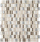 1 Midpark Mosaics Trapezoid Random Pattern  Mosaic Mixed-Material Look Matte Smooth Porcelain Tile Dark Gray