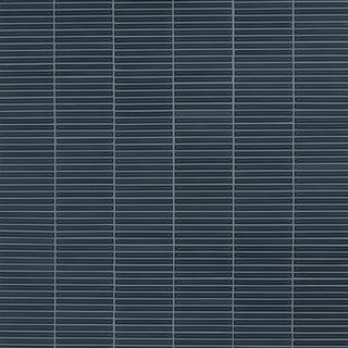 Slate Blue - 12x12 Artefino Vintage Mosaic Solid-Color Glossy 3D-Geometric Pyramid Porcelain Tile