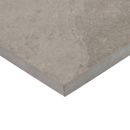 20x40 Delegate  Natural Stone-Look Matte Textured Porcelain Tile Taupe Gray