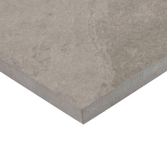 20x40 Delegate  Natural Stone-Look Matte Textured Porcelain Tile Taupe Gray