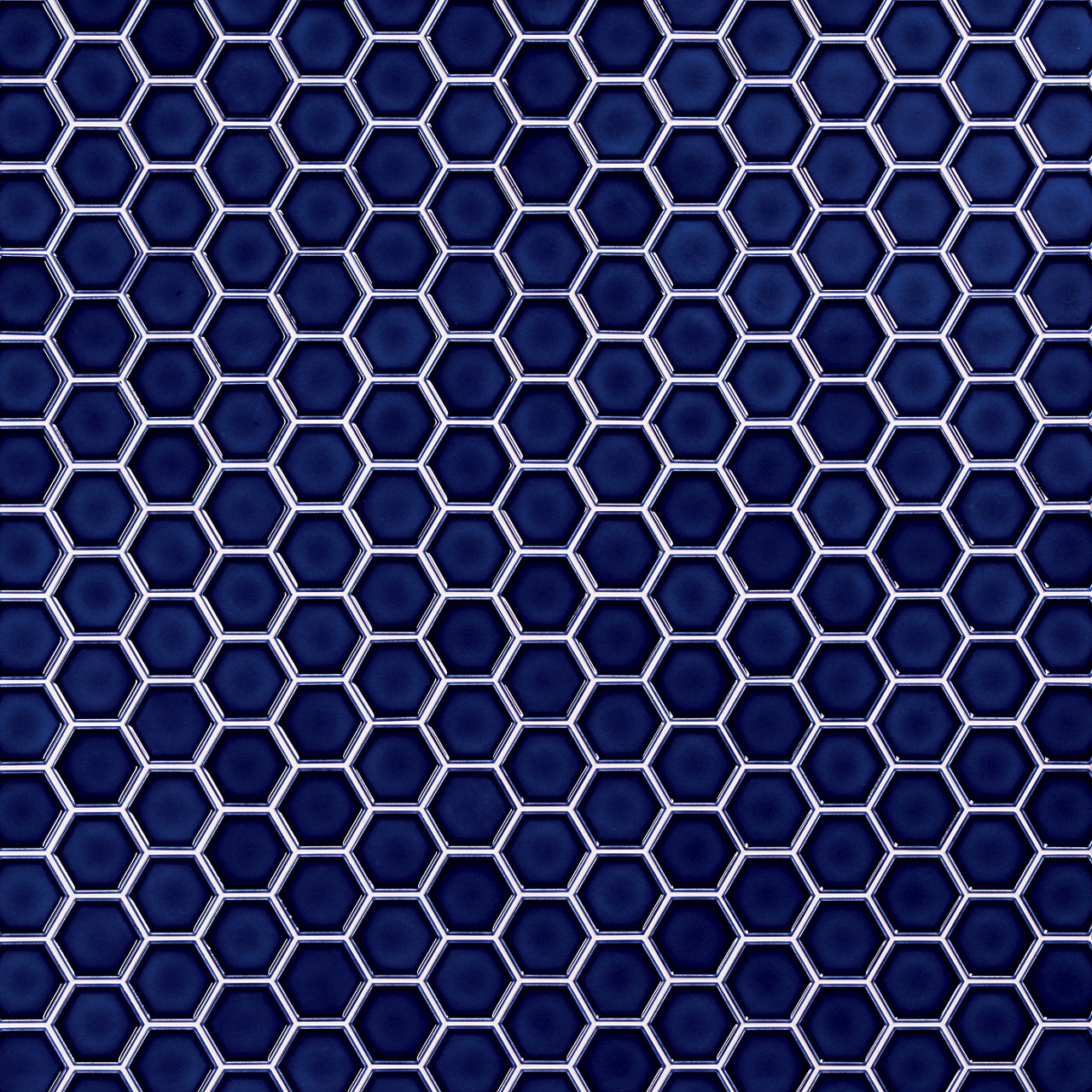 14x12 Artefino Jewel Hexagon Framed Border Mosaic Solid-Color Glossy Smooth Ceramic Tile