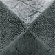 2x2 Armor  Patterned Metallic-Look Satin 3D-Geometric Pyramid Metal Tile Steel Gray