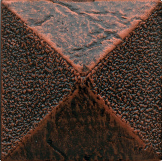 2x2 Armor Patterned Metallic-Look Satin 3D-Geometric Pyramid Metal Tile