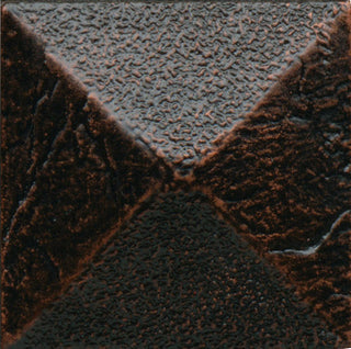 2x2 Armor Patterned Metallic-Look Satin 3D-Geometric Pyramid Metal Tile