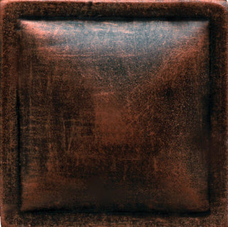 2x2 Armor Patterned Metallic-Look Satin 3D-Geometric Metal Tile