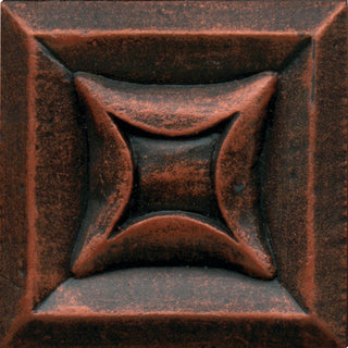 2x2 Armor Star Natural Metallic-Look Satin 3D-Geometric Metal Tile