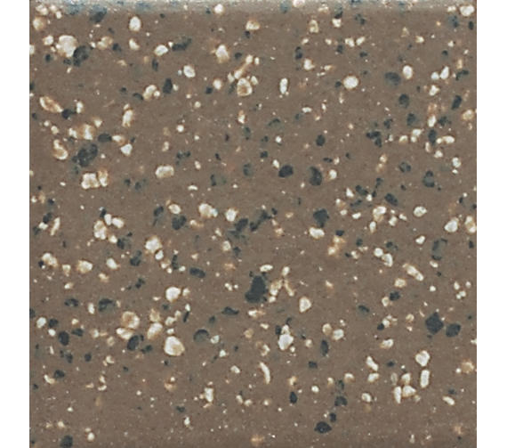 2x2 Keystones Speckled Straight Joint Mosaic Solid-Color Abrasive Textured Porcelain Tile Brown Speckle
